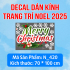 Decal dán kính Noel Combo số 32 - 2