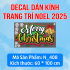 Decal dán kính Noel combo số 4 - 1