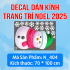 Decal dán kính Noel combo số 4 - 2