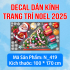 Decal dán kính Noel combo số 4 - 5