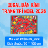 Decal dán kính Noel Combo số 47 - 4