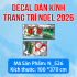 Decal dán kính Noel Combo số 63 - 4
