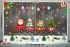 Decal dán kính Noel Combo số 64 - 
