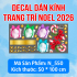 Decal dán kính Noel Combo số 64 - 1