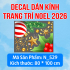 Decal dán kính Noel Combo số 64 - 2
