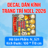 Decal dán kính Noel Combo số 66 - 2