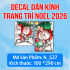Decal dán kính Noel Combo số 67 - 5