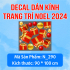 Decal dán kính Noel Combo số 69 - 1