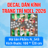 Decal dán kính Noel Combo số 69 - 2