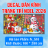Decal dán kính Noel Combo số 69 - 3