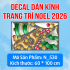 Decal dán kính Noel Combo số 79 - 5