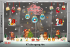 Decal dán kính Noel Combo số 80 - 