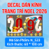 Decal dán kính Noel Combo số 80 - 1