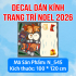 Decal dán kính Noel Combo số 80 - 4