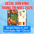 Decal dán kính Noel Combo số 80 - 5