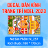 Decal dán kính Noel Combo số 81 - 2