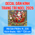 Decal dán kính Noel Combo số 82 - 4