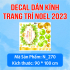 Decal dán kính Noel Combo số 85 - 4
