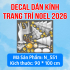 Decal dán kính Noel Combo số 89 - 5