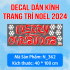 Decal dán kính Noel combo số 9 - 6