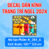 Decal dán kính Noel Combo số 91 - 6