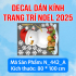 Decal dán kính Noel Combo số 92 - 5