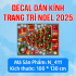 Decal dán kính Noel Combo số 94 - 7