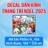 Decal dán kính Noel Combo số 95 - 7