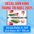 Decal dán kính Noel Combo số 96 - 3