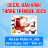 Decal dán kính Noel Combo số 96 - 8