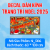 Decal dán kính Noel Combo số  97 - 6