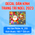 Decal dán kính Noel Combo số  97 - 8