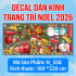 Decal dán Noel 558 cửa 4 cánh - 1
