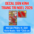 Decal dán Noel 560 cửa 4 cánh - 1