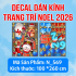Decal dán Noel 569 cửa 4 cánh - 1