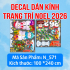 Decal dán Noel 572 cửa 4 cánh - 1