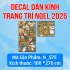 Decal dán Noel 575 cửa 4 cánh - 1