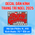 Decal dán Noel combo số 10 - 1