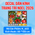Decal dán Noel combo số  198 - 1
