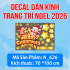 Decal dán Noel combo  số  199 - 3