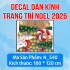 Decal dán Noel combo  số  199 - 5