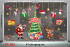 Decal dán Noel combo số 203 - 