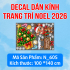 Decal dán Noel combo số 205 - 4