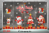 Decal dán Noel combo số 209 - 