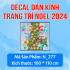 Decal dán Noel combo  số  27 - 6