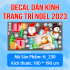 Decal dán Noel combo số 45 - 1