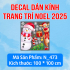 Decal dán Noel combo số  5 - 4
