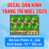 Decal dán Noel combo  số 51 - 1