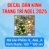 Decal dán Noel combo  số 51 - 2