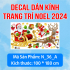 Decal dán Noel combo số  54 - 7